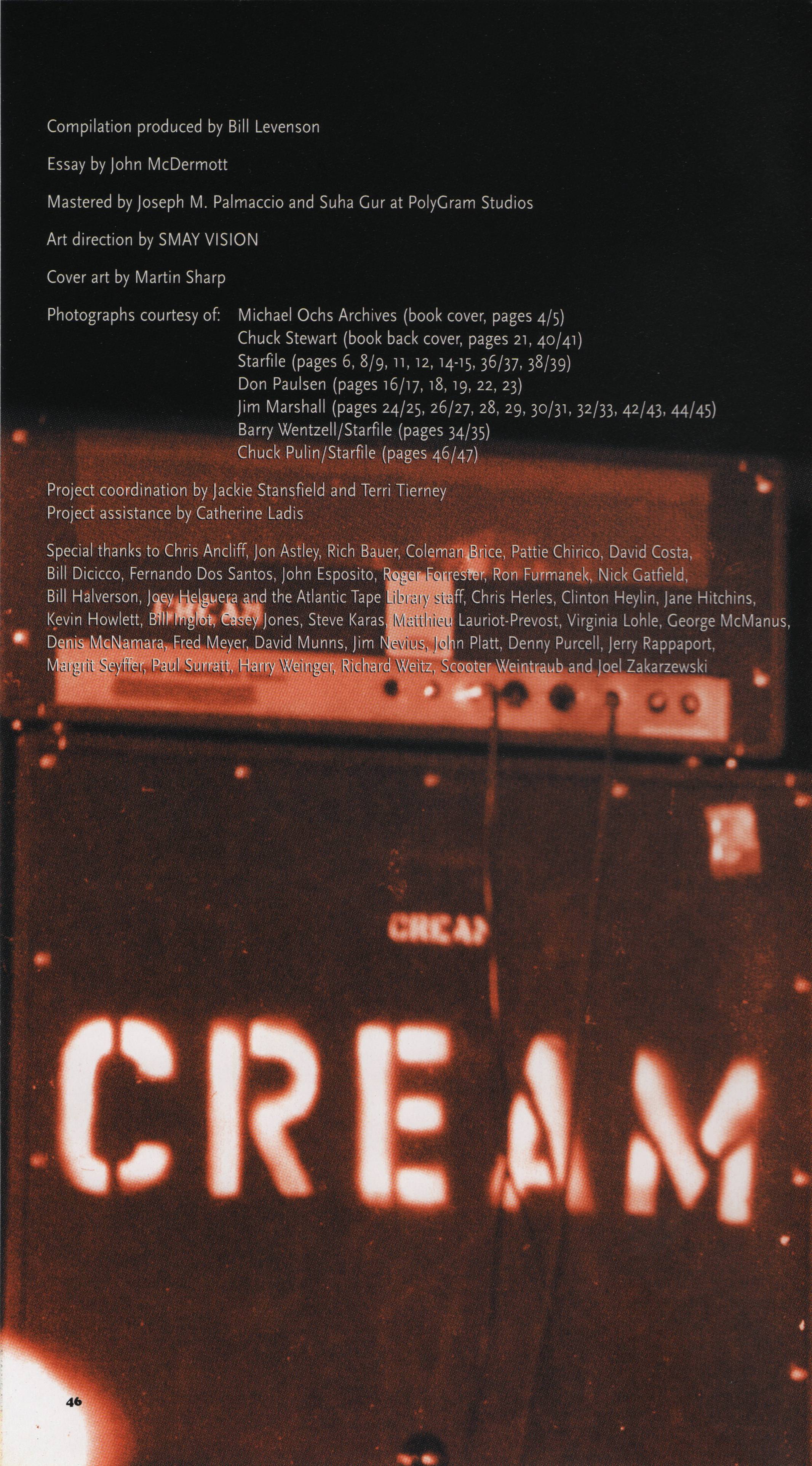 Cream Those Were the Days : Booklet 46
